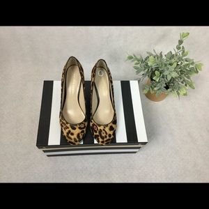🔥🔥Franco Sarto Pony Hair Animal Print Wedges